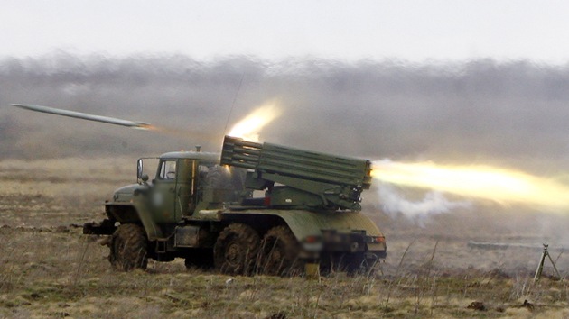 La milicia popular de Slaviansk destruye la instalación que bombardea la ciudad
