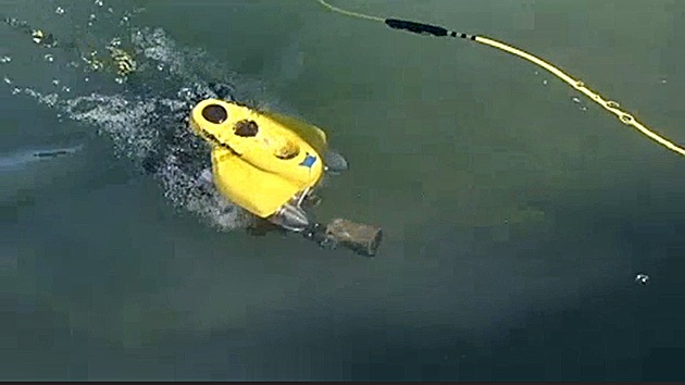 Robot submarino, encargado de la limpieza de los ríos en EE.UU.
