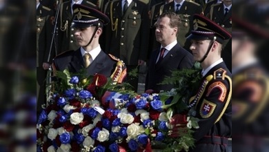 Medvédev recordó el precio que pagó Rusia por la libertad de Europa