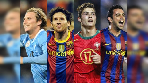 Messi, Ronaldo, Xavi, Forlán entre los candidatos al Balón de Oro 2010