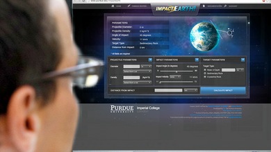 Presentan un programa para calcular el impacto de un meteorito