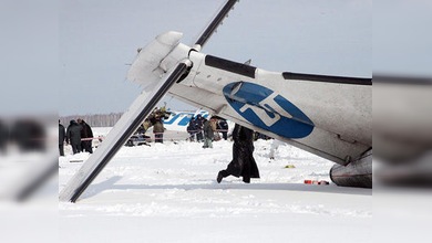 El avión accidentado en Siberia daba bandazos antes de caer