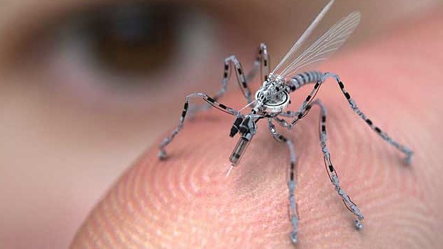 Con la mosca y el drone en la oreja