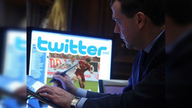 Presidente Medvédev se lamenta en Twitter tras la derrota de Rusia