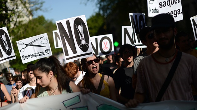 Las protestas en España 'no se cortan': más de medio centenar de manifestaciones denuncian hoy la austeridad