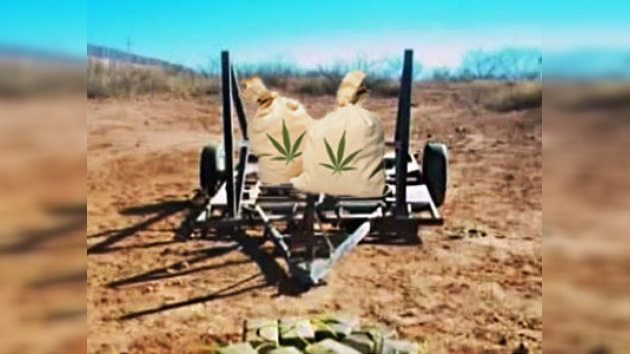 Confiscan en frontera mexicana una catapulta usada para traficar marihuana