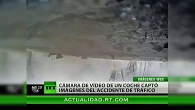 Difunden en internet un vídeo de un accidente de tráfico en Siberia