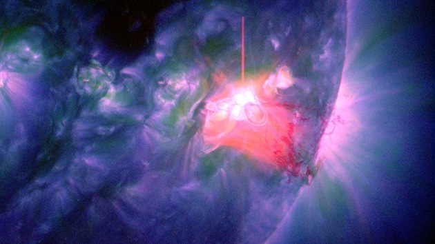 La Nasa registró dos erupciones solares que marcan la llegada de 2014