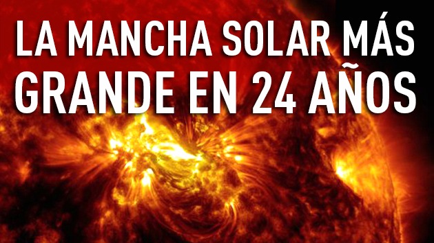 Video: Impresionantes llamaradas de la mancha solar más grande desde 1990