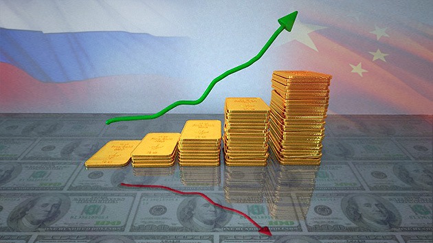 Muralla ruso-china de oro frente al dólar