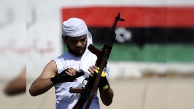 Los rebeldes libios ocupan el complejo residencial de Gaddafi