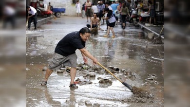 Las fuertes inundaciones que sufre China han dejado cientos de muertos y desaparecidos