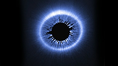 La impactante imagen de un 'ojo en el cielo' nos permite 'ver' como se formó la Luna