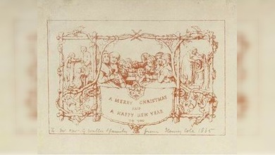 Las tarjetas navideñas más viejas del mundo en la subasta de Sotheby´s