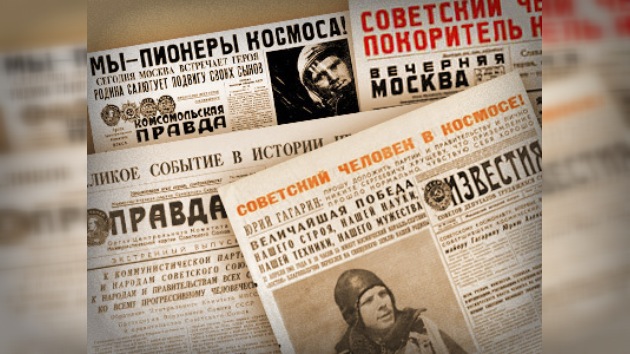 El 12 de abril de 1961 en la prensa sovietica