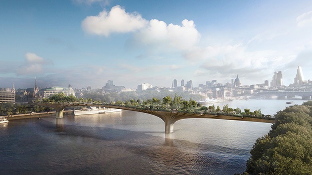 Fotos: Un paseo por el 'puente jardín' que florecerá sobre el Támesis