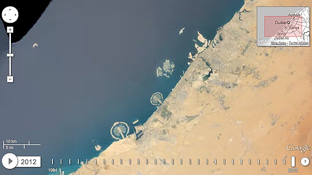 Google muestra cómo le ha cambiado la cara a la Tierra entre 1984 y 2012