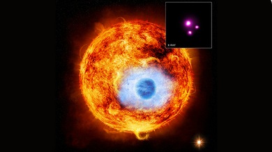 Avistan el eclipse de una estrella gigante con rayos X por primera vez