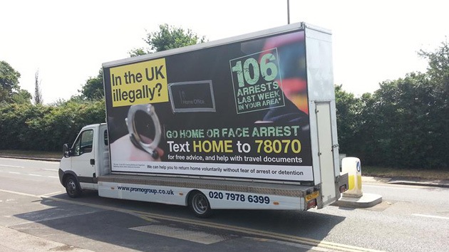 Londres presenta polémica campaña que invita a inmigrantes irregulares a irse a casa