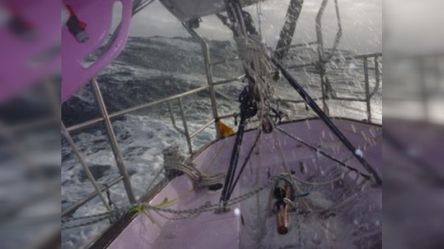 La joven australiana, en el tramo final de su vuelta al mundo en solitario