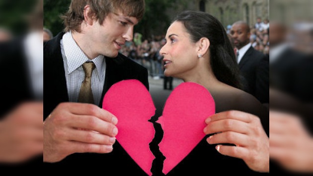 Un divorcio multimillonario: Demi Moore pone fin a su relación con Ashton Kutcher