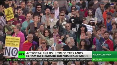 El 15M vuelve a las calles para conmemorar su tercer aniversario