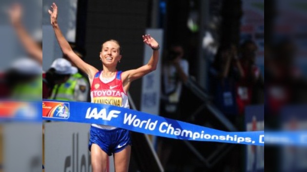 Olga Kanískina, tricampeona mundial en los 20 km marcha