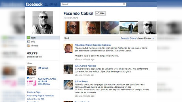Convocada por Facebook una concentración en Guatemala para condenar el crimen de Cabral