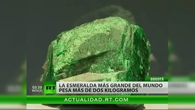 La esmeralda más grande del mundo se exhibe al público por primera vez