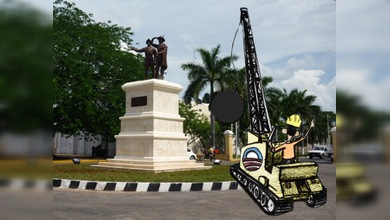 Los mayas piden que se destruya la estatua de los conquistadores