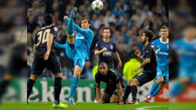 El Zenit, por primera vez en octavos de la Champions tras empatar a cero en Oporto