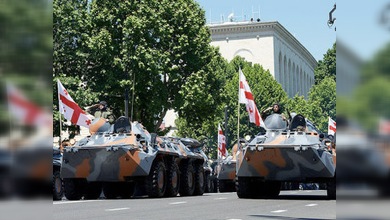 Georgia celebró su independencia con un desfile militar
