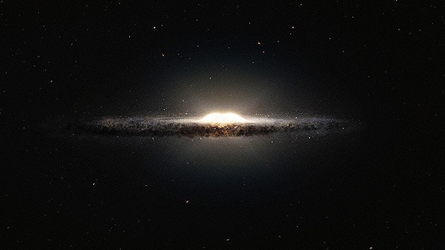 Nuevo mapa de la Vía Láctea: el corazón de la galaxia tiene forma de cáscara de cacahuete