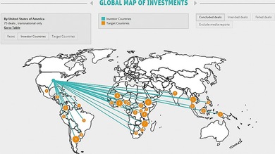 Naciones occidentales y árabes se quedan con las tierras de los menos desarrollados