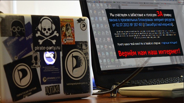 Más de 1.700 páginas web rusas se sumaron a la protesta contra la nueva ley antipiratería