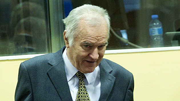Aplazan indefinidamente el juicio contra Ratko Mladic