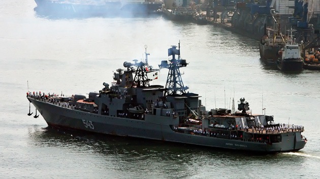 Buques de guerra rusos atracan en Corea del Sur