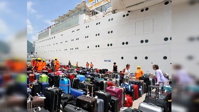 El crucero Costa Allegra atracó en un puerto de las islas Seychelles