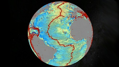 Un nuevo mapa revela miles de montañas inexploradas bajo el mar