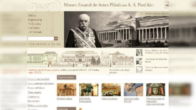 El Museo Estatal de Bellas Artes Pushkin estrena nuevo portal en internet