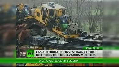 Mueren dos tripulantes en un accidente ferroviario en Iowa