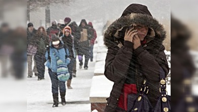 EE.UU. y Europa sufren fuertes nevadas por una ola de frío