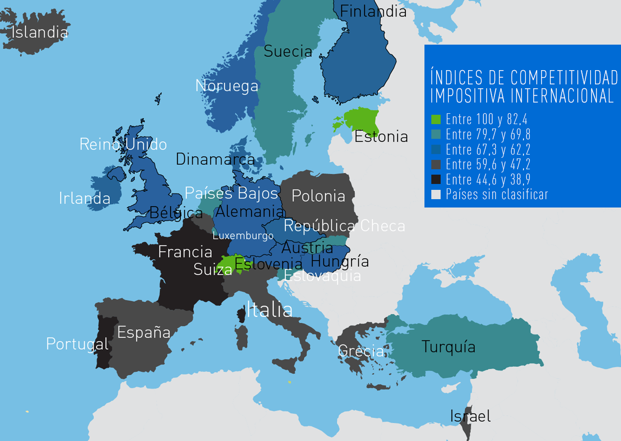 Mapa 31 países desarrollados que dejan el sistema