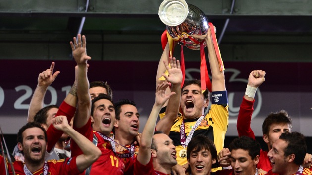 Nueve jugadores de España en la lista de 'leyendas' de la Eurocopa