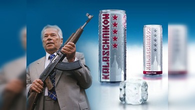 Prohíben explotar la marca Kaláshnikov en latas de bebidas energéticas