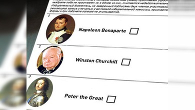 Moscovitas eligen entre Napoleón y Churchill en un simulacro de las presidenciales