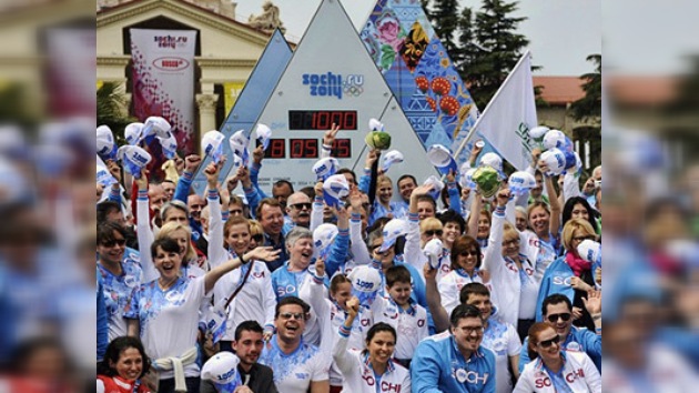 Gigantesco reloj en Sochi comenzó cuenta regresiva hasta los JJ.OO. de Invierno 2014