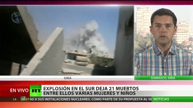 La explosión de un coche bomba causa 21 muertos en el sur de Siria