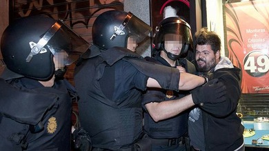 Eclipse policial en Sol