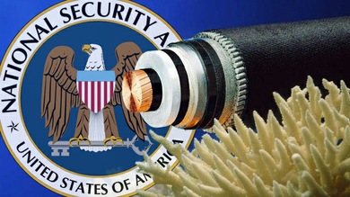 La NSA espió un cable submarino de telecomunicaciones Europa-Asia